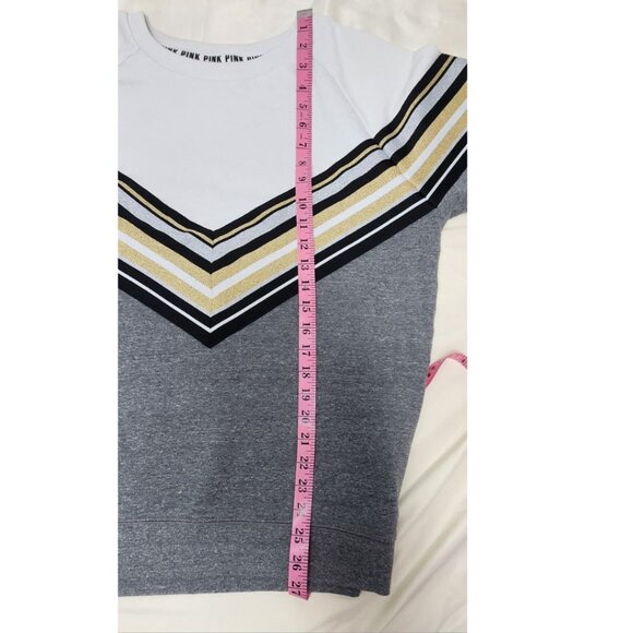 PINK VICTORIA'S SECRET Sweatshirt Small Chevron Logo - Picture 5 of 7